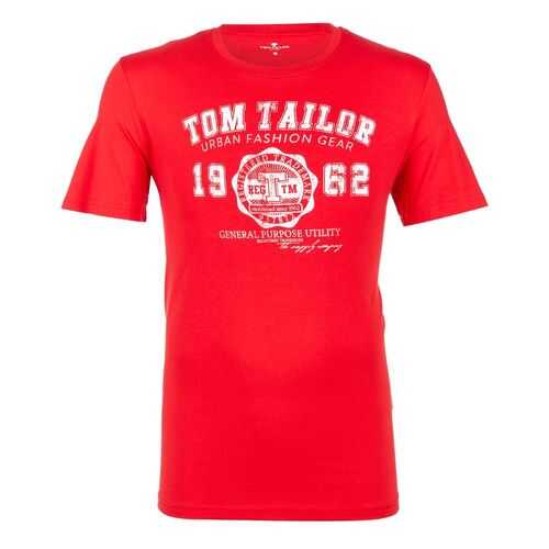 Футболка мужская TOM TAILOR 1008637-11487 красная 2XL в ТВОЕ