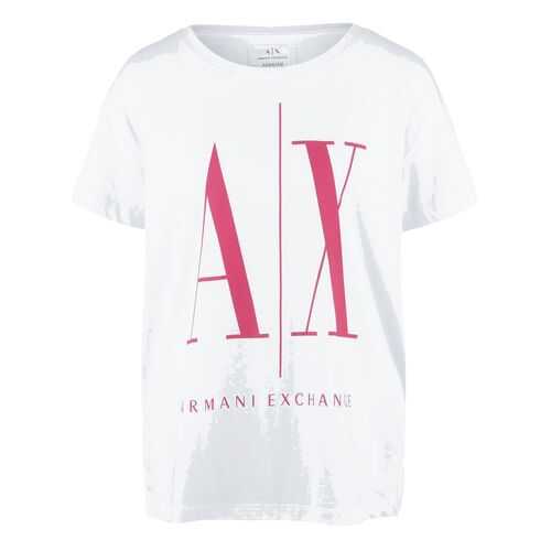 Футболка женская Armani Exchange 8NYTCX YJG3Z белая XS в ТВОЕ