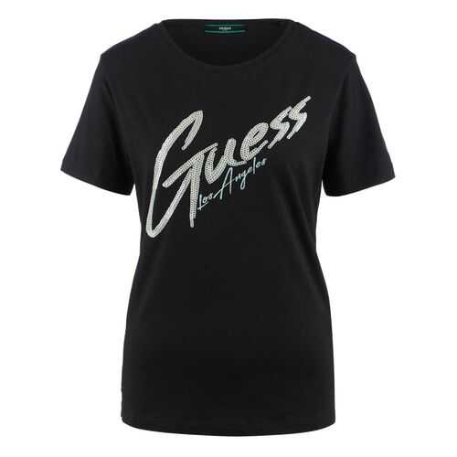 Футболка женская Guess W0YI0H-K46D1 черная S в ТВОЕ